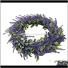 Blumen Kränze Valentinstag Dekoration Künstlicher Lavendel Für Hochzeit Langlebig Schön Und Dekorativ Handgefertigter Kranz Geschenk 5Zwg0 Sc7Qm