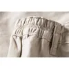 Zomer 100% katoen Solid Shorts Mannen Casual Strand 10 Kleuren Hoge Kwaliteit Elastische Taille Mannelijke Korte 210716