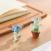 Newnovelty Items Vidro Planta Cacto, 8 Design Sala de estar opcional Desktop Criativo Bonito Mini Ornamentos Elegante Presente RRF11194