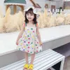 Sukienki dziewczyny wzór dziewczyny sukienka dziecięca sukienka Rainbow Sukienka dla dzieci Summer Kids Costume 210412