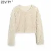 Women Fashion Feather Decoration Slim Short Sweatshirts Female Basic O Neck Knitted Hoodies Chic Pullovers Tops S626 210420