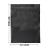 1000pcs / lot 11 Taille Sacs d'aluminium à l'odeur noire à l'odeur à l'odeur noire refermé Sacs mylar Sacs Pouch-Pouch Sac Plat Fermeture à glissière Sac en gros