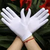 Fünf Fingers Handschuhe 2 stücke = 1pair Schwarz Weiß Sommer Männer / Frauen Spandex Zeremonial Glatte Stretch Fit Hand Tanz Schmuck