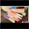 Favor Festive Supplies Home & Garden Drop Delivery 2021 19 Colors Folding Paper Bamboo Hand Fans Outdoor Wedding Favors Party Event Decoratio