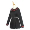 Anime Tokyo Revengers Shiba Yuzuha Sailor School Uniform Girls Saia Terno Cosplay Traje Mulheres Vestido Preto Halloween Y0913