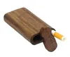 2022 One Hitter Holz Dugout Rauchpfeife handgefertigt mit Digger Glaspfeifen Zigarettenfilter Walnuss Holzkiste