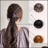 Porte-queue de cheval bijoux bijoutier Vintage griffes Style beignet chignon fabricant outil femmes épingles à cheveux pinces porte-queue de cheval accessoires de cheveux goutte D