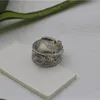 anillos de hebilla de cinturón de plata