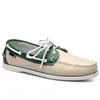 Baskets pour femmes Chaussure de voile Chaussures en cuir décontractées pour hommes Noir Blanc Vert Orange Marron Baskets d'extérieur Taille 38-45 quatre-vingt-dix-neuf