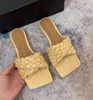 2021 Hanfseilweberei Flachkopf Slipper Schuhe Modedesigner Damen 35-40