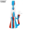 colorful glass water hookah oil rig bong pipe tobacco wax bubbler pipes for smoking Smoker Accessories