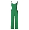 Women's Jumpsuits & Rompers CAWA Summer Solid Color Straight Tube Off Shoulder Fashion Sleeveless Boho Split Wide Leg Pants Breathable Waist