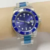 40mm Mens Automatic 116610 Black Blue Green Dail Watches 18k Gold Clasp Ceramic Bezel Stainless Steel Sub Luxury Watch290t