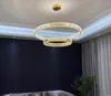 Salon lustre moderne simple atmosphère salle à manger chambre nouvelle lumière de luxe haute qualité ménage rond cristal Chandeli