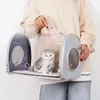 Hunde-Autositzbezüge, Katzen-Rucksack, transparenter Weltraum-Haustier-Ausflugsbeutel mit tragbarem Messenger