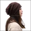 Ear Muffs Hats Caps Hoeden, Sjaals Handschoenen Mode Aeserijen Haak Gebreide Vrouwen Beret Beanie Hoed Baggy Ski Cap Girls Chunky Slouchy Brei