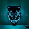 Halloween Horror Mask Cosplay LED MASK LIGHT UP EL MASK Scary Mask Slow In Dark Masque Festival Fiest Masks CyZ32347822496