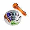 Оптовый красочный логотип, новейшая стеклянная ложка, трубочный табак, курительные ручные трубки на заказ oem/odm