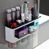 Porta spazzolino magnetico Mensola portaoggetti per bagno per bagno Home Dispenser automatico per dentifricio spremiagrumi WC Accessori per il bagno 211130