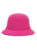 Kvinnor Wool Felt Cap Flowers Church Bowler Hats Retro Ladies Summer Leisure Spela med strand utomhus