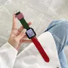 حزام مصمم الأزياء 42 مللي متر 38 مللي متر 40 مللي متر 44 مللي متر Iwatch 2 3 4 5 Watchband جلد سوار شريط ساعة يد حزام ساعة 38/40