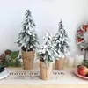 Christmas Decorations Tree Indoor Display Cabinets And Potted Plant For Windows Nordic Desktop Decoration