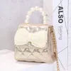 Kids Handbags Fashion Bag Girls Bags Children Accessories Summer Mini Women Purse Children's Shoulder Messenger Handbag Bowknot Princess Chain Pearl