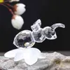 HD Sparkly Crystal Animal Figurka Kolekcja Paperweight Tabela Centerpiece Ozdoba Dekoracje Home Decoration Xmas Prezenty (9 stylów) 210727