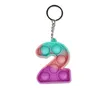 Bomboniere Lettere Numeri Giocattoli Fidget in silicone Confezione Bulk Its Push Bubble Materiale scolastico Alfabeto matematico Set Sensoriale Antistress Bambini