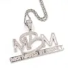 Hanger Kettingen Iced Out Letters MBM Aankomst Zirkoon 2 Kleuren Heren Charms Ketting Mode Hip Hop Sieraden Geschenken