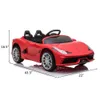 Kinder-Ride-on-Sportwagen, rotes Elektroauto, Ride-on-Spielzeugautos für Kinder zum Fahren mit Fernbedienung, USA Warehouse, schneller Versand