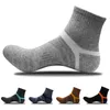 Мужские компрессионные носки Мужчины Merino шерсть черные лодыжки хлопчатобумажные носки баскетбол спортивные сжатия носок для мужчин спортивные носки X0710