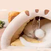 Deep Sleep Cat Bed House Забавный коврик Snail s Кровати Теплая корзина для маленьких собак Подушка Pet Палатка Питомник Поставки 220214