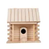 Bird Cages Cage Accessories Birdhouses For Outside Wooden House Nesting Box Hanging Nests Home Garden Decoration2542