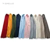 cashmere scarf women solid color winter scarf adults and kids boys girls knits shawl warm long wool scarves ladies men