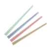 Chopsticks 4 Pairs Household Wheat Straw Non-slip Eco-friendly Mould Proof For Home (Four Colors Green, Blue, Pink, Beige)