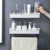 Salle de bain mural cuisine étagère de rangement serviette étagère organisateur douche shampooing support