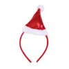 Party Favor 4pcs Adorable Christmas Design Headband Glitter Sequin Hair Bands Hat Hoops Headdress Favors Supplies