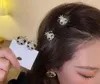 S2834 Fashion Jewelry Cute Rhinestone Crown Panda Hairpin For Women Fixed Hair Clip Shark Clip Bobby Pin Lady Girl Back Head Barrette Headwear Hair Accessories