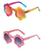 Lunettes de soleil arc-en-ciel pour enfants lunettes colorées en forme de fleur photographie pour garçons filles accessoires de fête