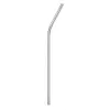 Paille en acier inoxydable Silver Bent et Straight Paille écologique réagile réutilisable paille de paille de mariage barre de mariage