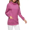Women's Hoodies & Sweatshirts Gothic Casual Women Hoodie Solid Pocket Hooded Fall Top Mid-Length Drawstring Long Sleeve Multi Color Plus Siz