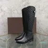 Luksusowo-Moda Dopasowanie Kolor Okrągły Głowy Kobiety Długie Buty Kobiet Dorywczo Dziki Non Slip Leather Women Boots Cowboy But