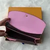 Women purses real leather multicolor short wallet Card holder Holders single classic zipper pocket designer wallets long purse242q