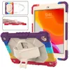 Tablet Cases for Ipad 10.2 with Pencil Holder kickstand Hand Strap Shoulder Band Heavy Duty 3 in 1 Protective Case