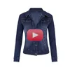 Women's Jackets Jacket Outerwear Jean Bomber Plus Size Short Denim Women Autumn Wash Sleeve Vintage Casual Coat Ladies