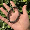 Beaded Strands Natural Stone 64 Faceted Pyrite Bracelet Round Beads Crystal Quartz Healing Women Men Jewelry Gift Fawn22