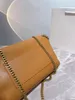 Simple Design Messenger Bag Boast Brown Womens Кордовая сумка с винтажной цепью цепной цепи Классические буквы леди