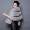 Wraps Jackets Luxury White Dark Grey Bridal Faux Fur Shawls Wedding Outerwear Jackets Brides Winter Cape Evening Wrap Warm7098819