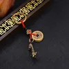 Creative Pure Brass Zodiac Key Pendant Ring Accessories Mouse Ox Tiger Rabbit Dragon Snake Horse Sheep7434749